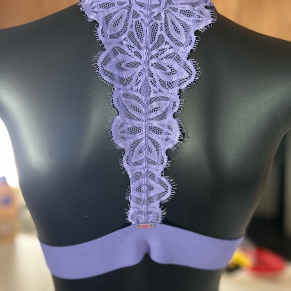 PINK Victoria's Secret Purple Lace Bralette - Picture 3 of 7